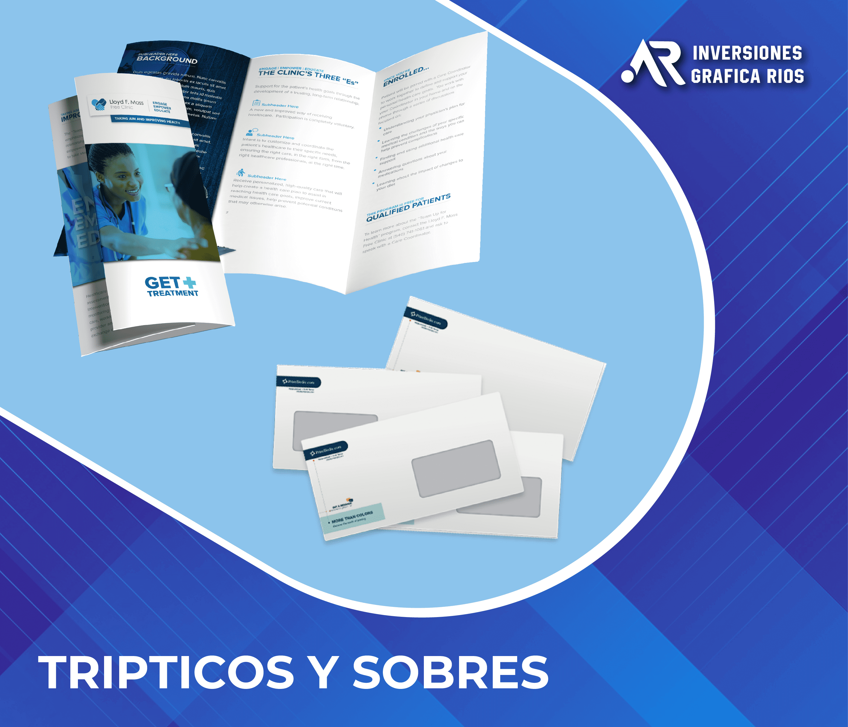 Trípticos y sobres