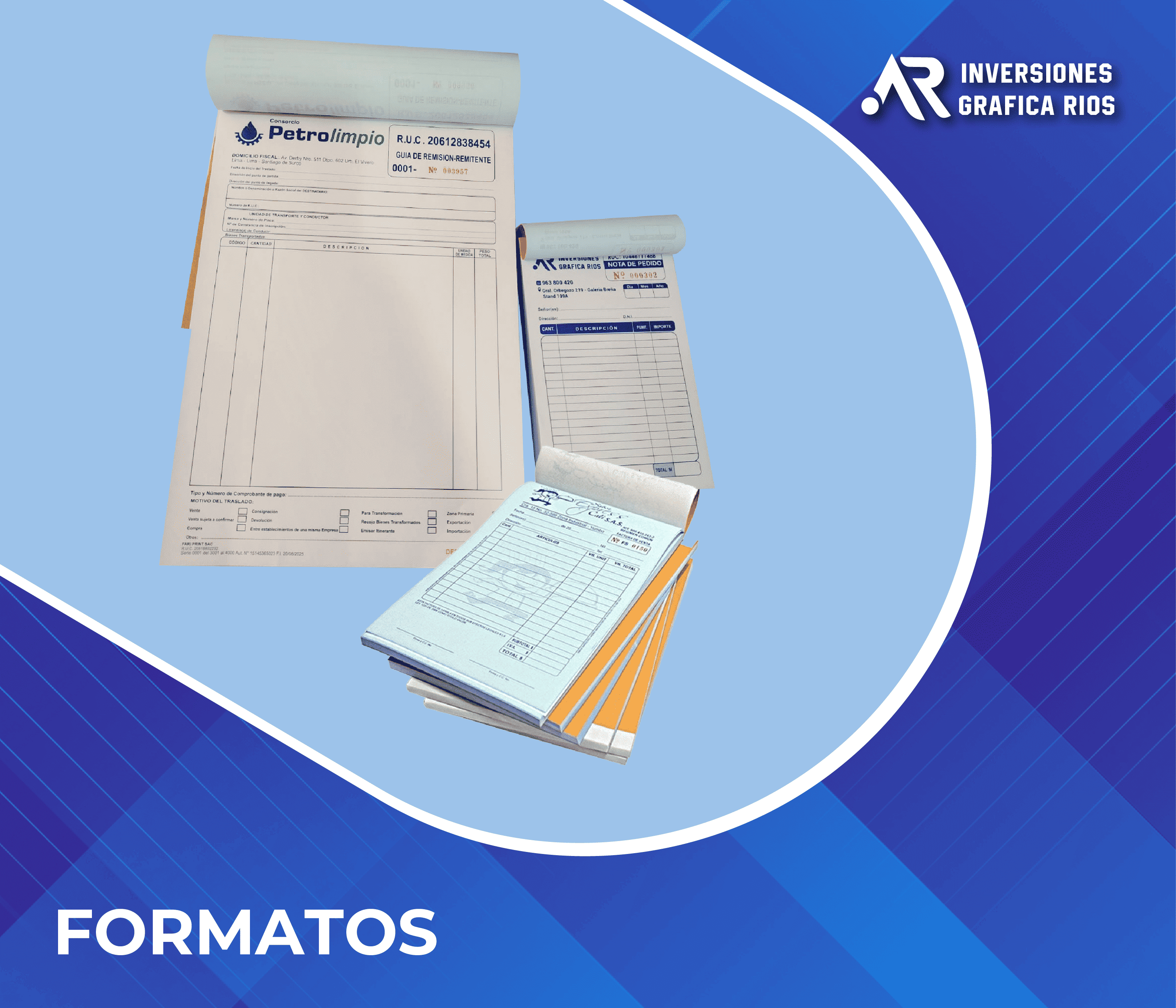 Formatos de boletas para negocios